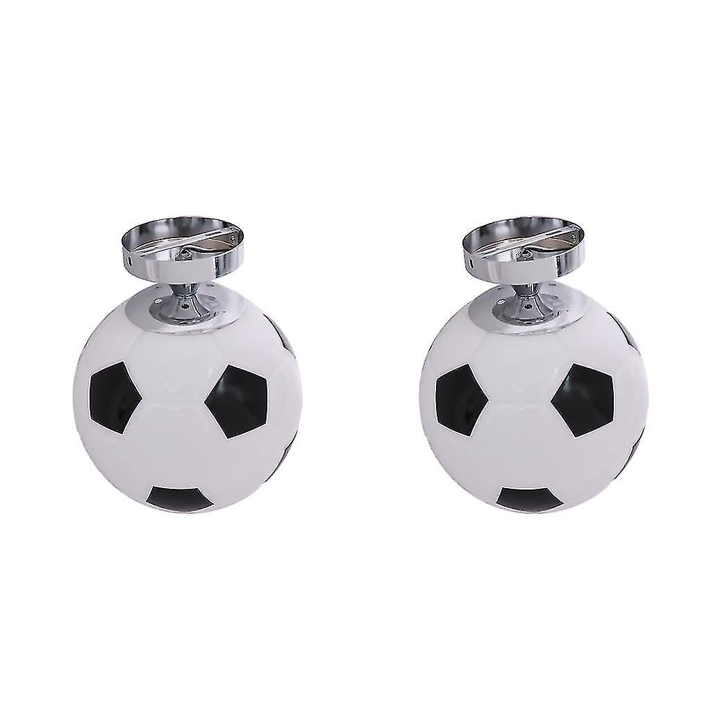 2pcs Kid' Bedroom Glass Football Flush Mount Ceiling Light Creative Soccer Children's Boys Room Ceiling Light Fixtures 220v ( No Bulb )