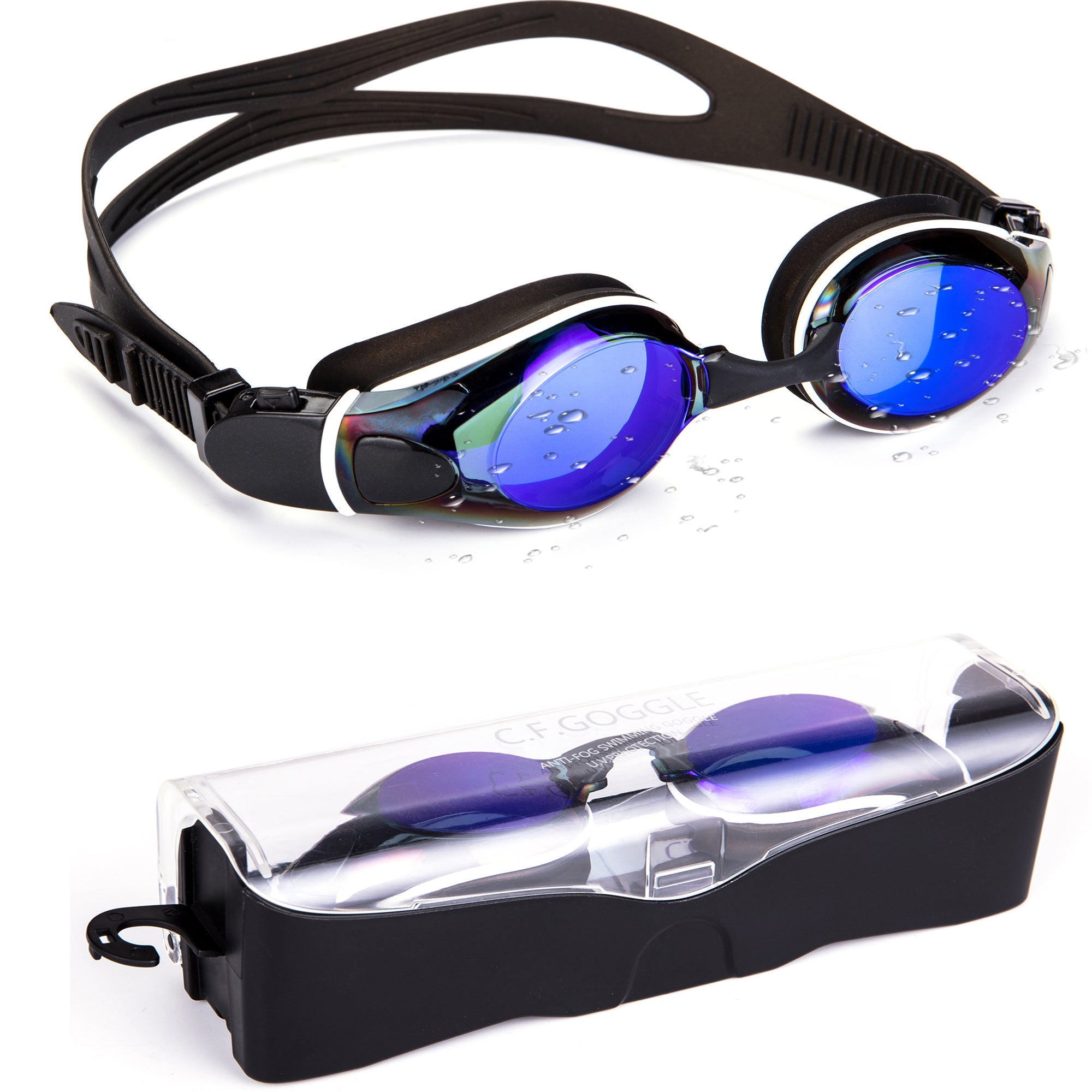 KingShop Swimming Goggles nti Fog Clear UV Protection No Leaking Eye Protect Full Protection Adult Men Women Youth