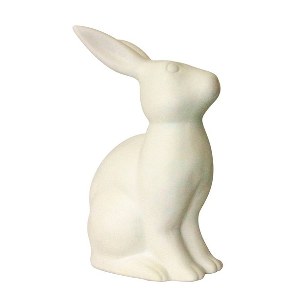 Porcelain Bunny Rabbit Shaped Animal Light Table Lamp White Simple Designs