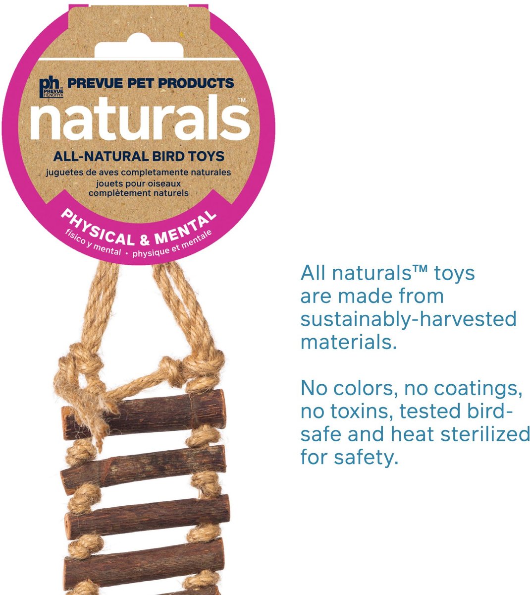 Prevue Pet Products Naturals Rope Ladder Bird Toy