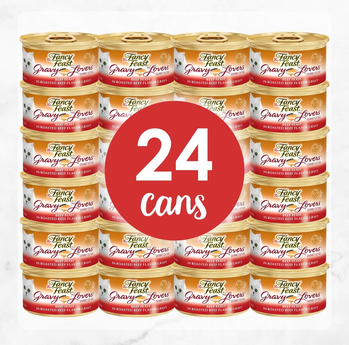 Fancy Feast Gravy Lovers Beef Feast in Roasted Beef Flavor Gravy Canned Cat Food