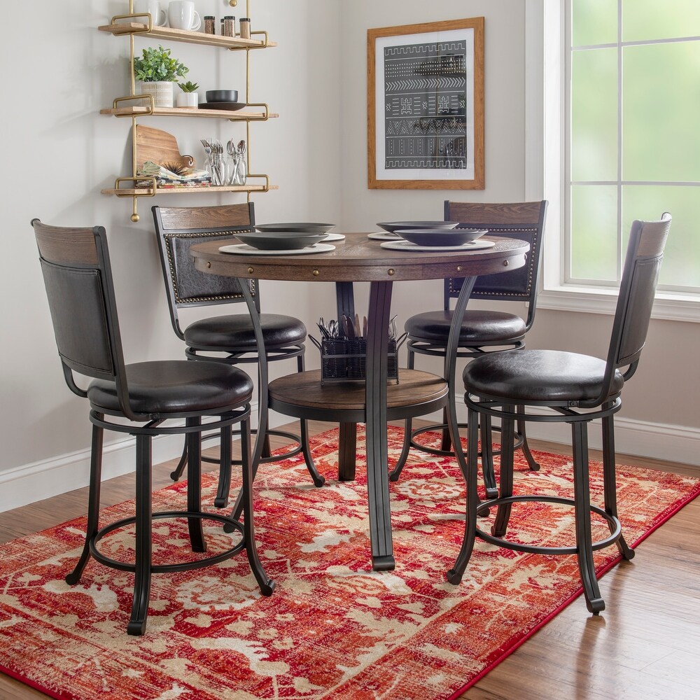 Franklin Industrial 5 Piece Counter Dining Set