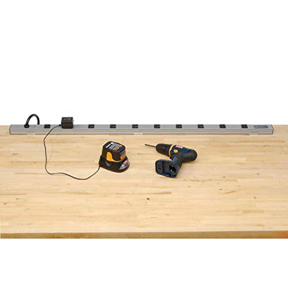 Legrand Wiremold 16-Outlet 15 Amp Industrial Power Strip with Lighted OnOff Switch 6 ft. Cord UL402BC