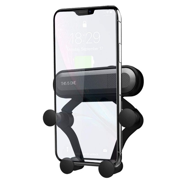 Link Gravity Universal Cell Phone Air Vent Mount Compatible W Iphone  Moto Huawei Nokia Lg Smartphones