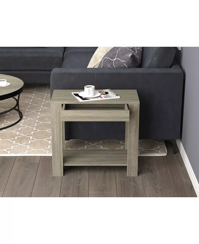 SandCO Safdie and Co. Accent Table With Drawer