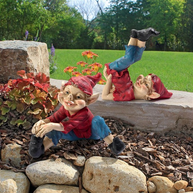 Design Toscano Eccentric Elves Garden Gnome Statues