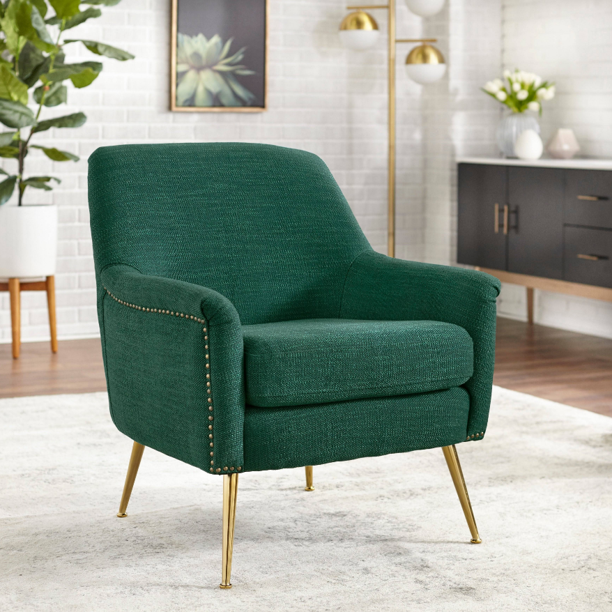 Upholstered Chair - Vita in green