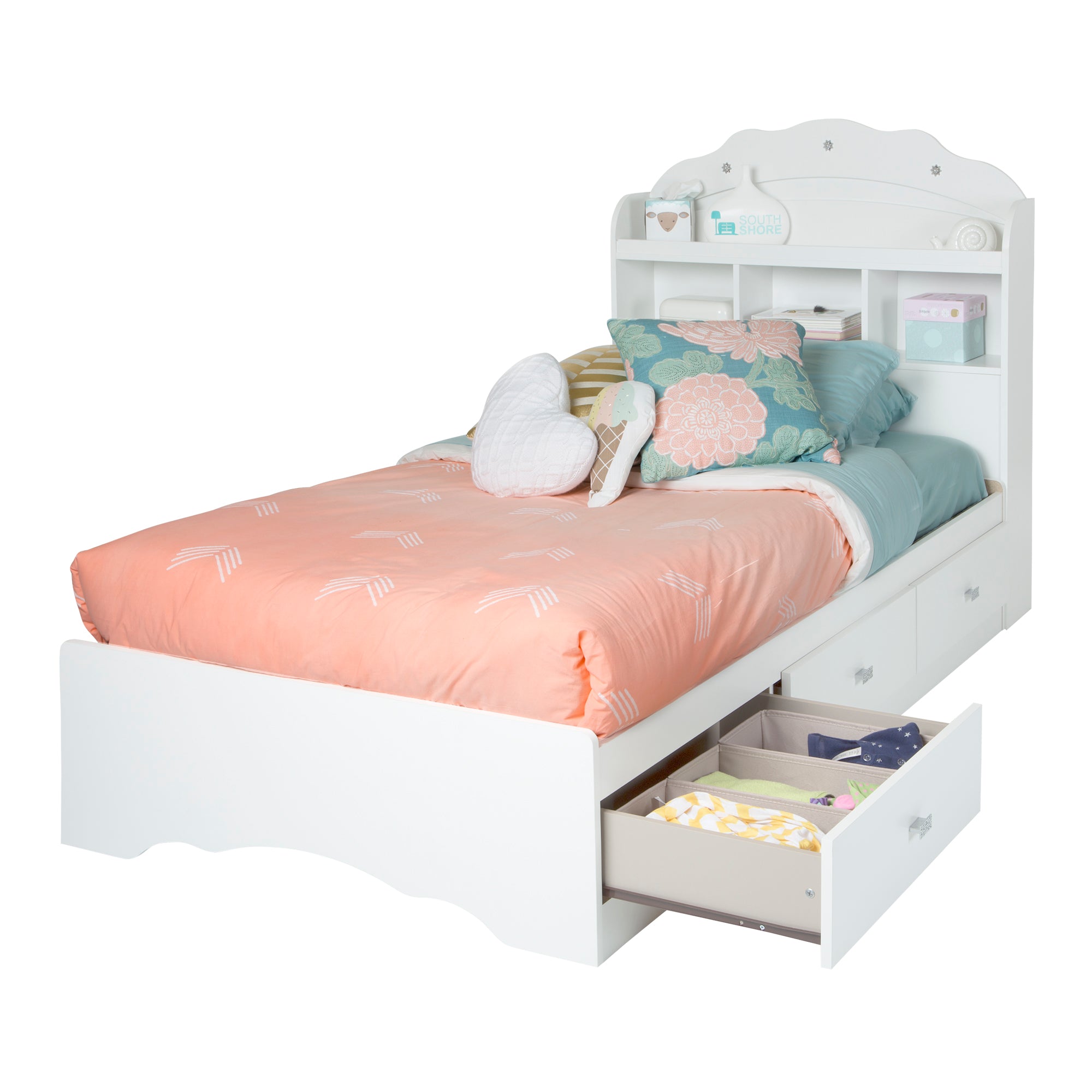 South Shore Tiara Twin Storage Bed (39