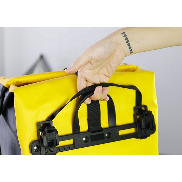 WHEEL UP PVC 25L Waterproof Cycling Rack Panniers Bicycle Travel Pannier Bag Bike Pannier Bags