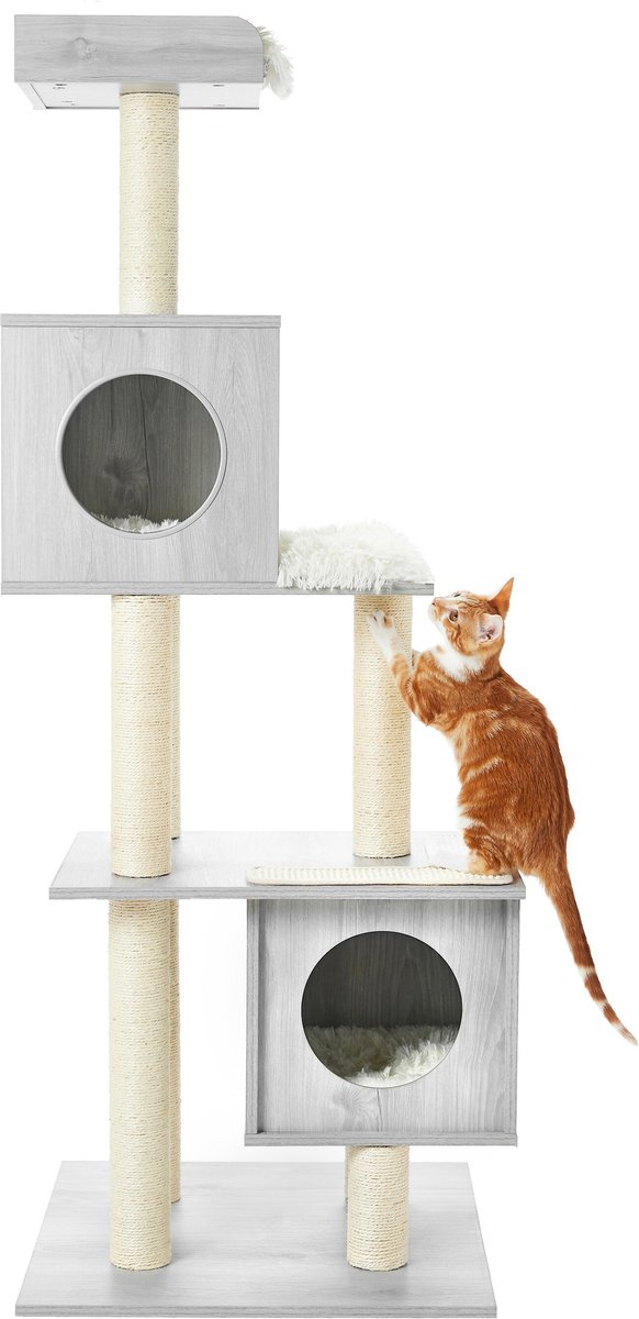 Frisco 62-in Modern Cat Tree and Condo