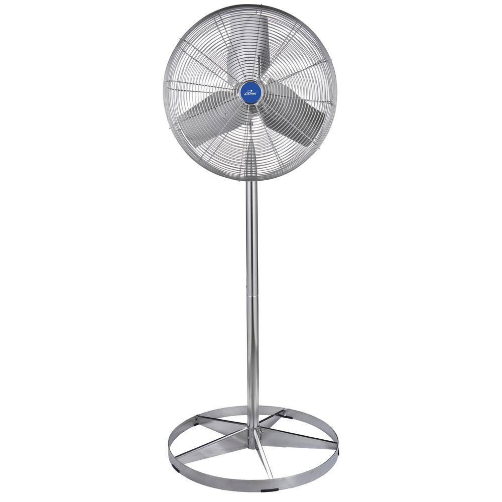 iLIVING 24 in. Pedestal Washdown Fan 7200 CFM 14 HP Single Phase 115230V ILG8WD24-2P