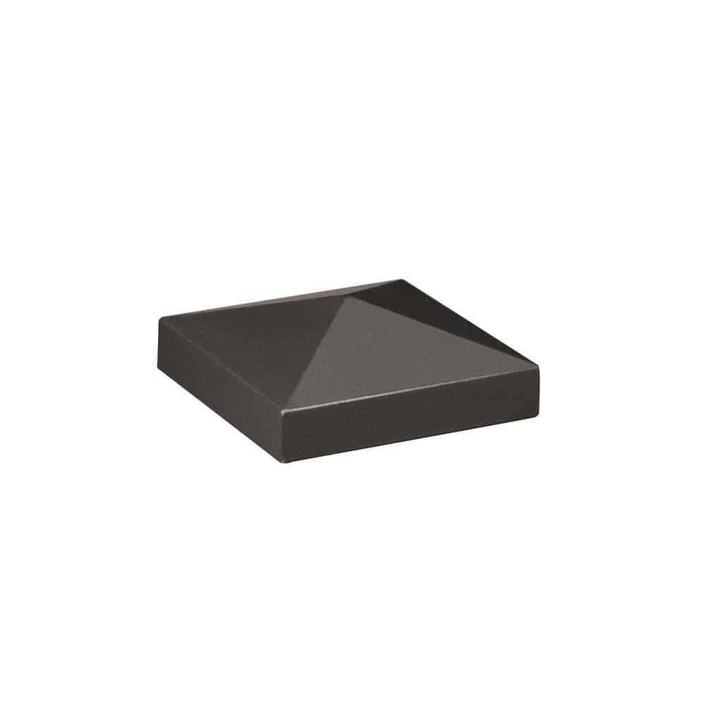 Barrette Outdoor Living 2-1/2 in. x 2-1/2 in. x 1 in. Pewter Aluminum Pyramid Post Top 73010710