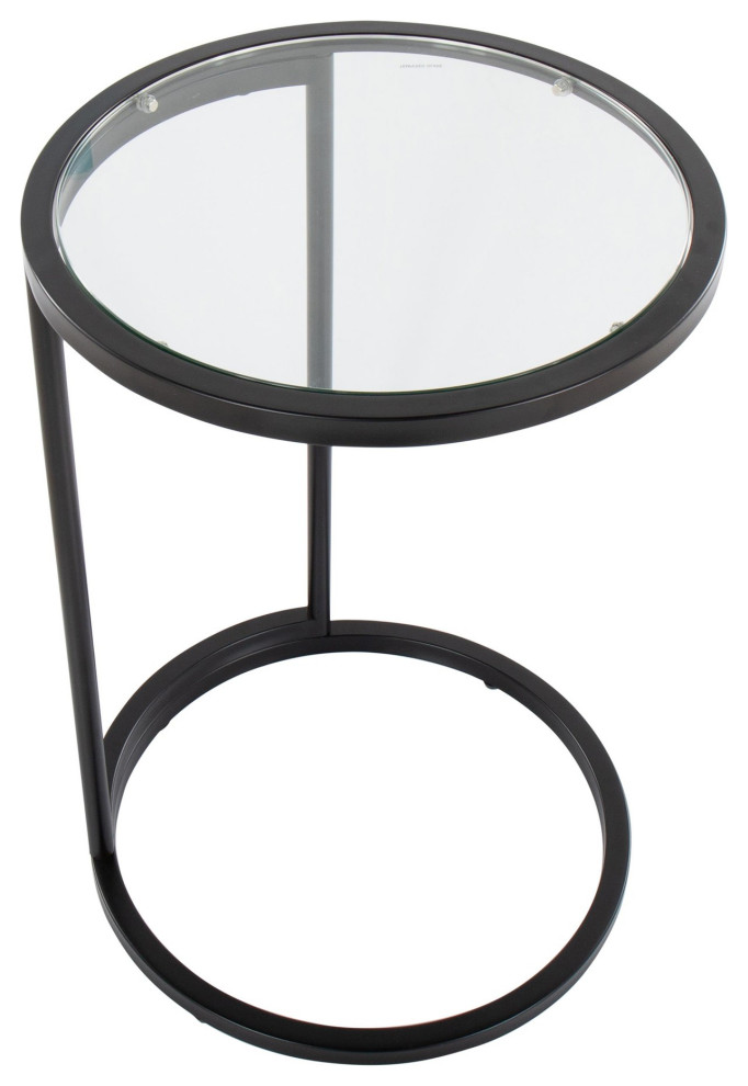 Round Zenn End Table   Transitional   Side Tables And End Tables   by LumiSource  Houzz