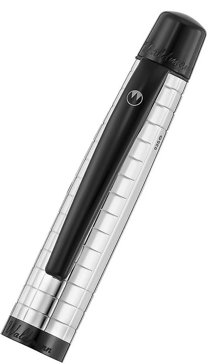 Waldmann Pens Concorde Stainless Steel Nib Fountain Pen - Silver/Black