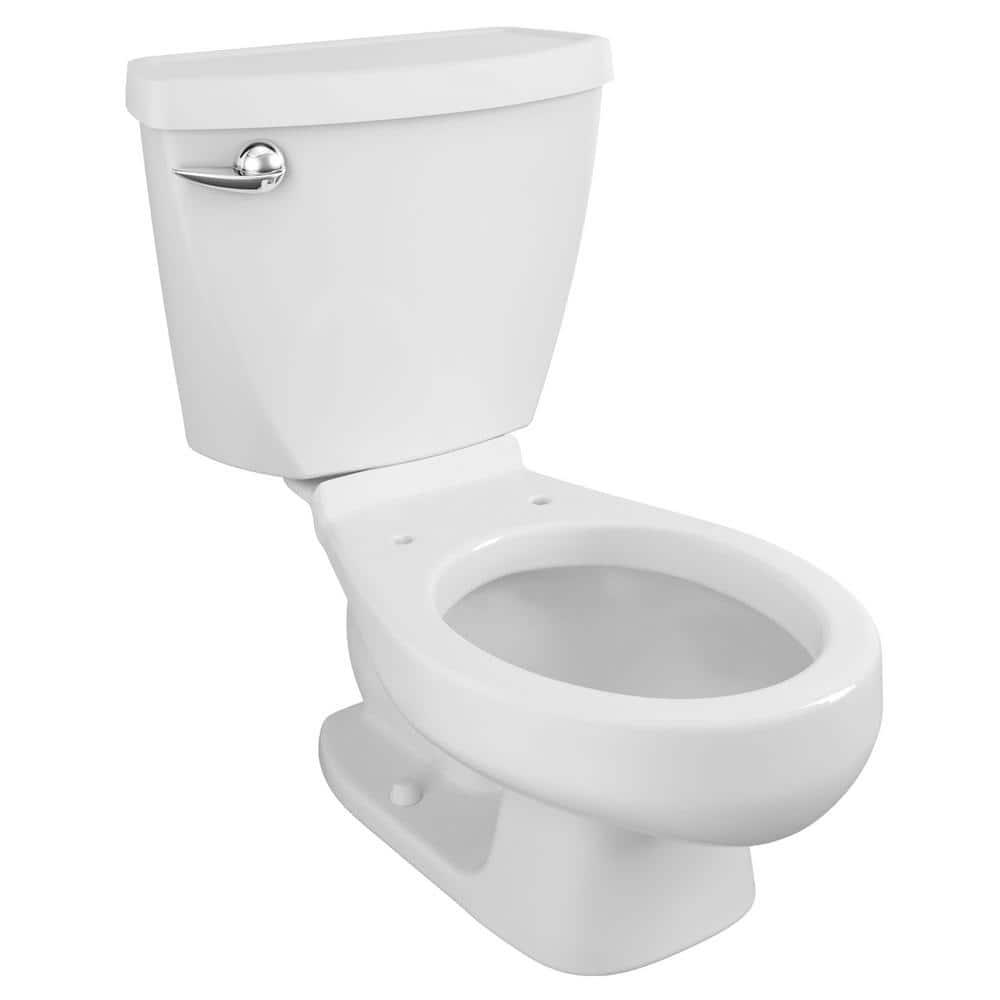 American Standard Baby Devoro FloWise 10 in Roughin 2Piece 128 GPF Single Flush Round Toilet in White