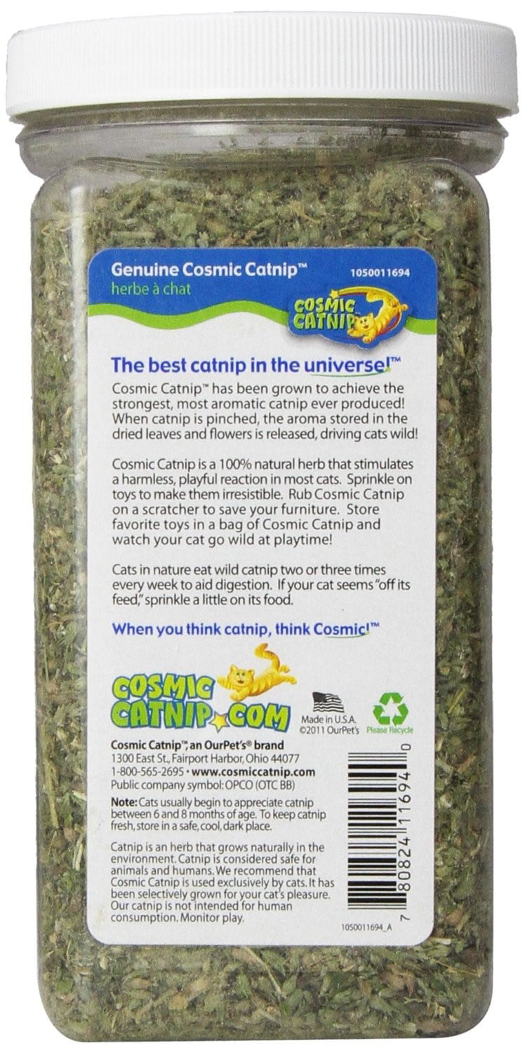 Cosmic Catnip Genuine Catnip Cat Treat， 3 oz.