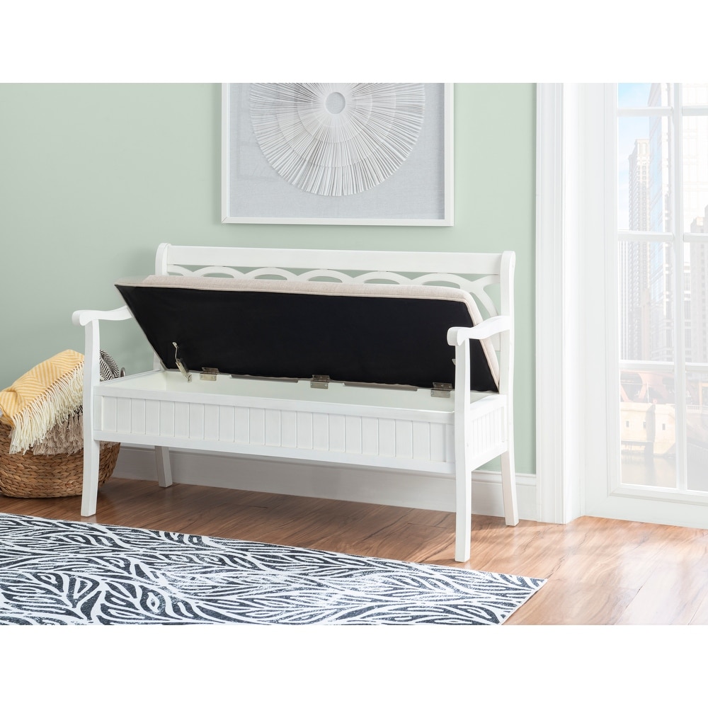 Elliana Flip Top Entryway Storage Bench