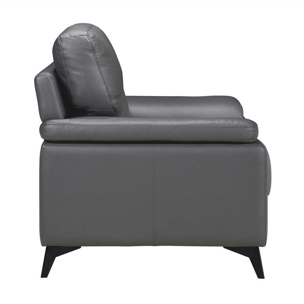 Socorro Contemporary Leather Sofa