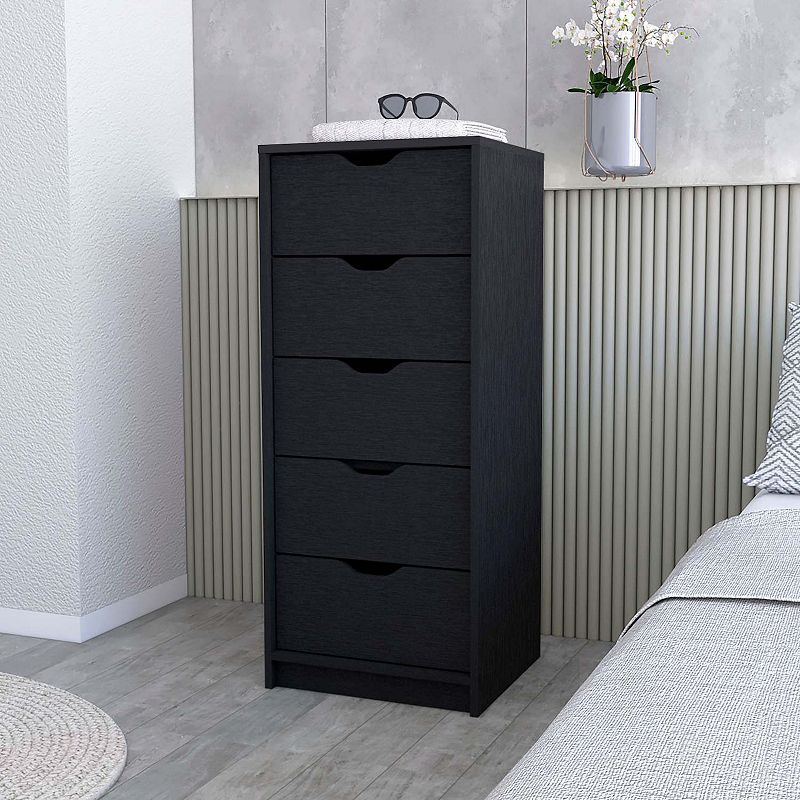 Dillon 5 Narrow Drawer Dresser， Tall Chest of Drawers