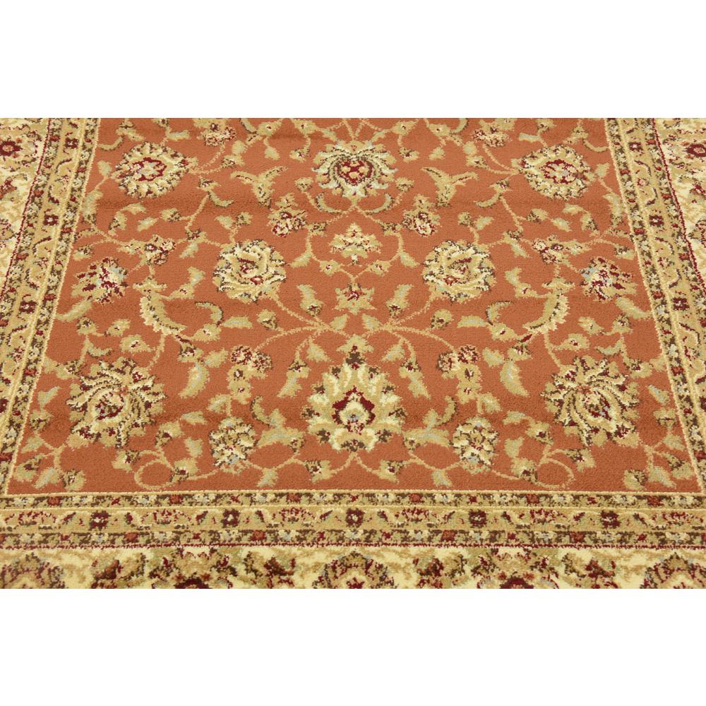 Unique Loom Voyage Floral Traditional Area Rugs, Red