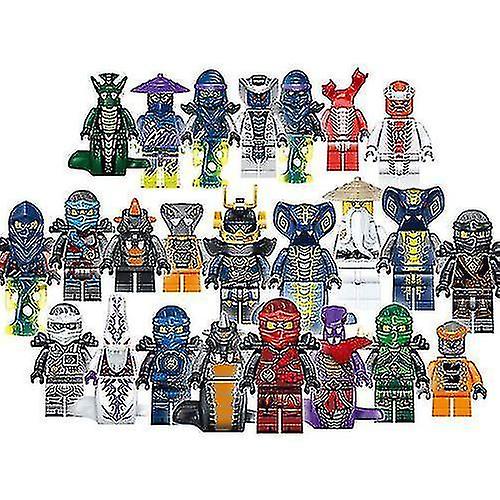 24pcs Building Block Plastic Mini Ninjago Assemble Figure Toy