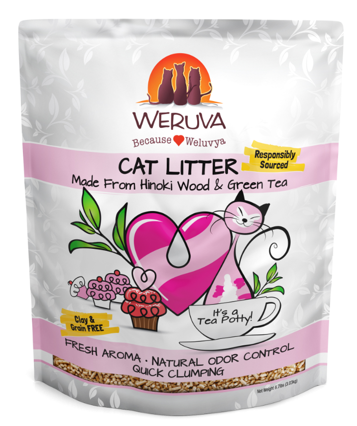 Weruva Its a Tea Party Hinoki Wood and Green Tea Cat Litter