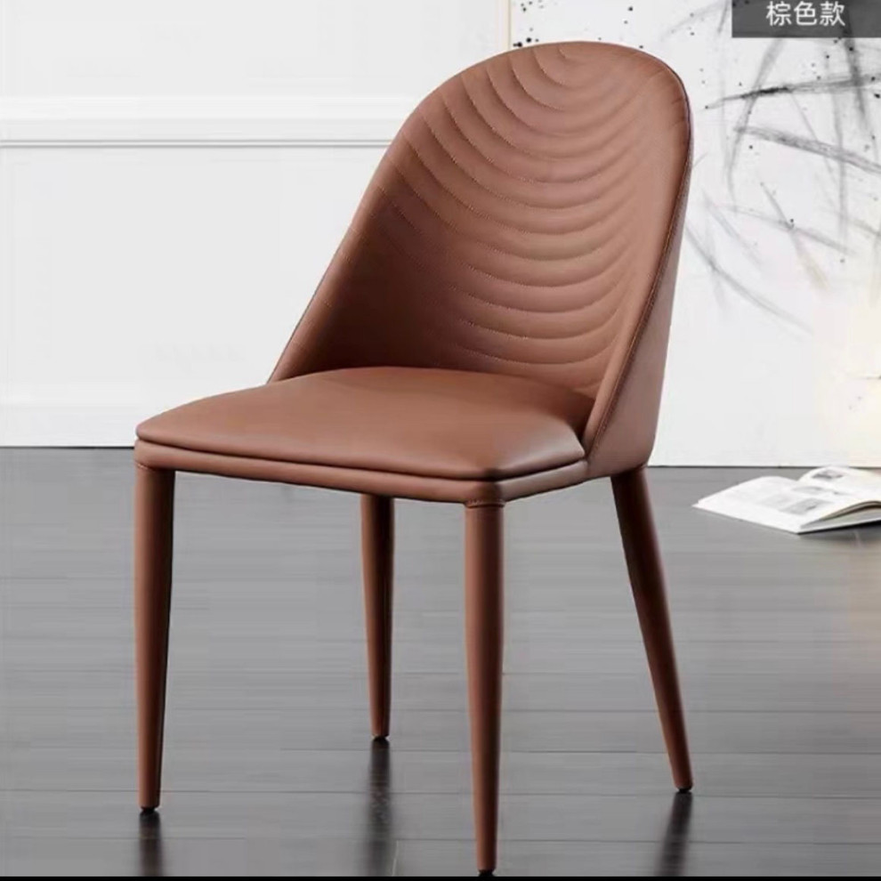 Nordic Design Leisure Backrest Dining Chair   Contemporary   Dining Chairs   by Miron Demid LLC  Houzz