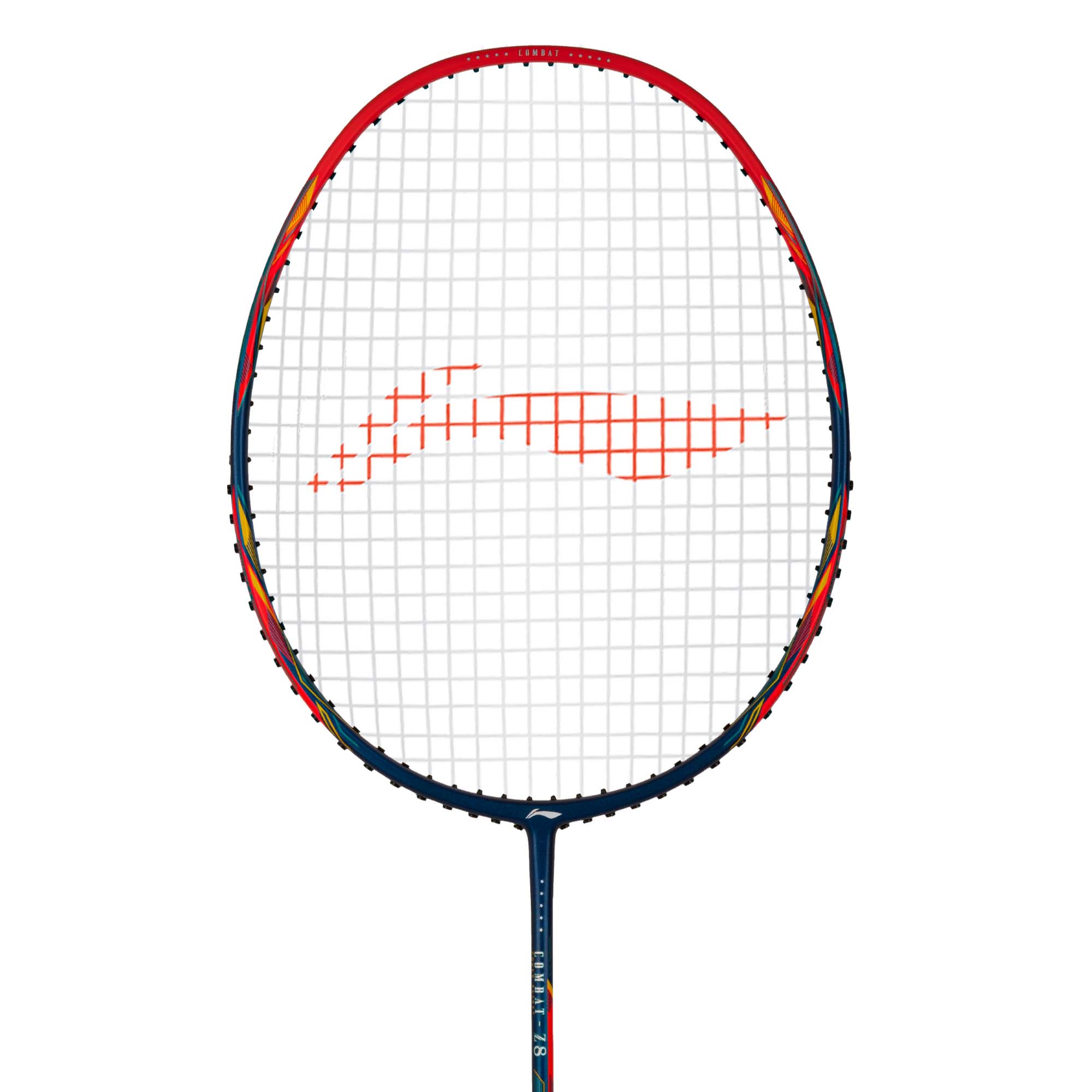 Li-Ning Combat Z8 Badminton Racket (Navy/Red/Yellow) - 84 Grams