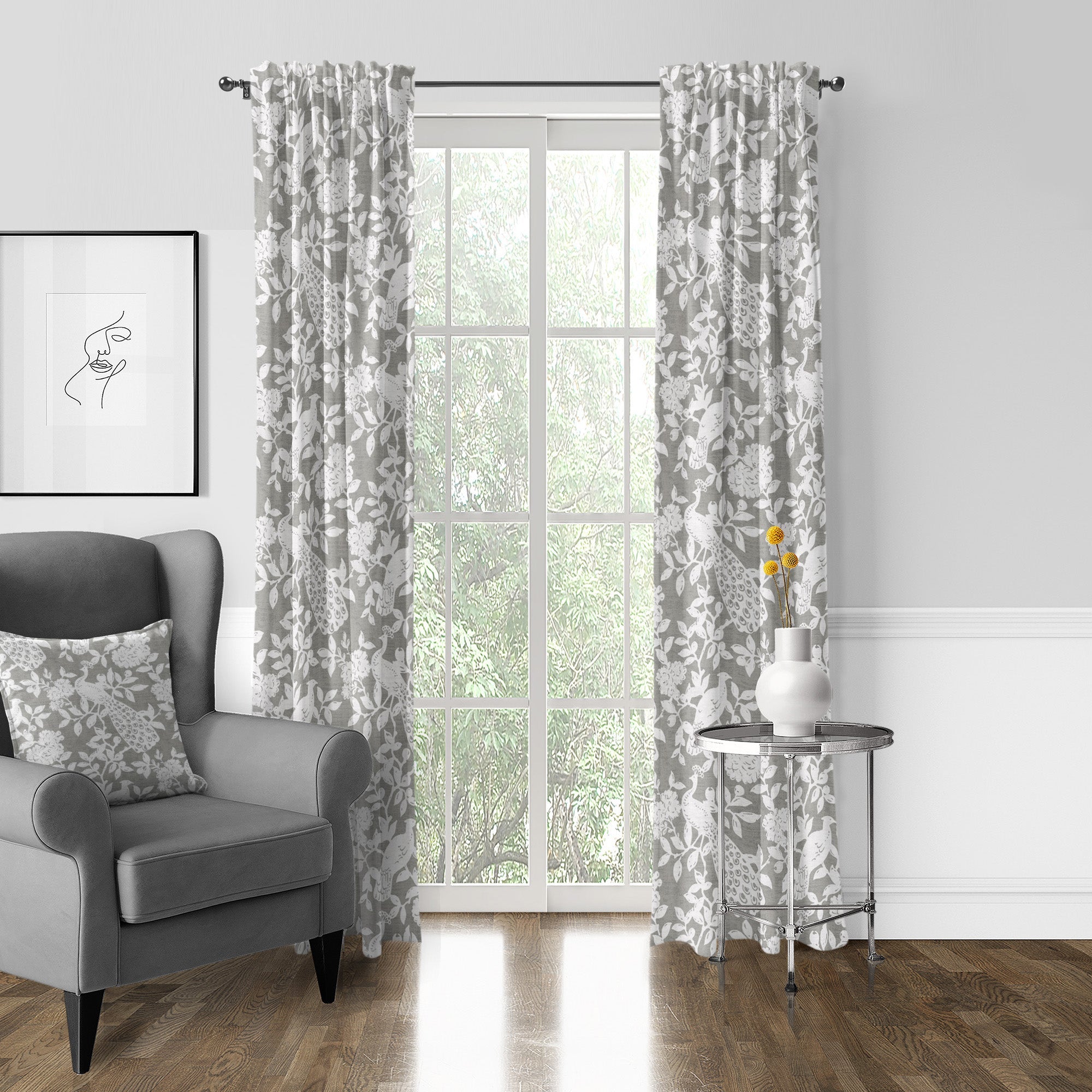 Lark Taupe Drapery