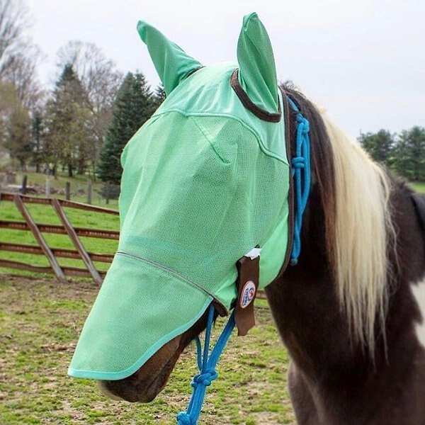 Derby Originals Reflective Horse Fly Mask w/ Ear and Nose Cover