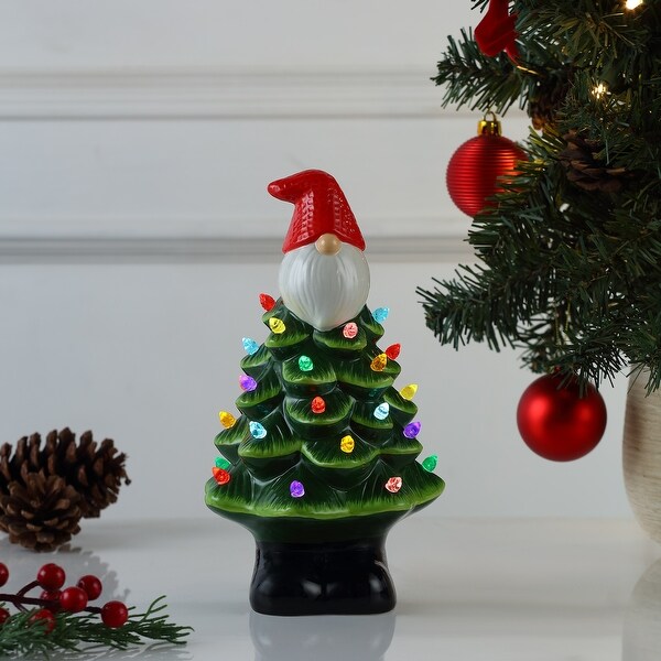 8.5 Nostalgic Ceramic Gnome Tree