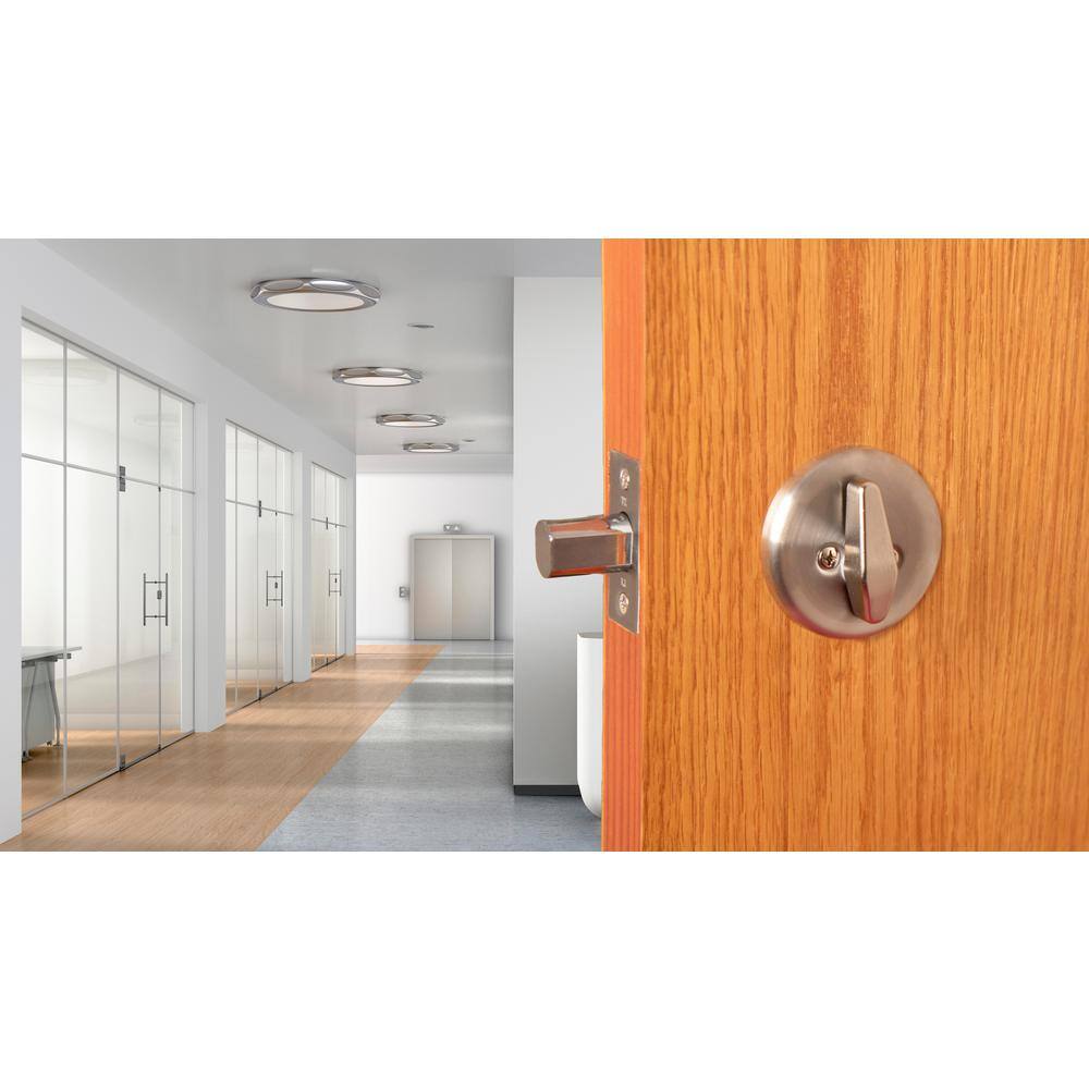 Taco ECB Satin Stainless Steel Grade 3 Cylindrical Entry Door Knob 2-34in Backset Lockset and Single Cylinder Deadbolt Combo DL-ECB53S234DB251-US32D