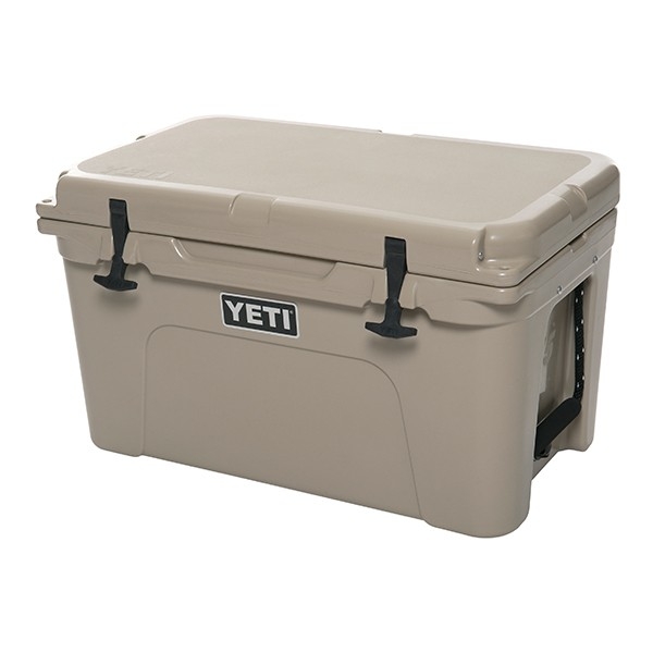 YETI Tundra YT45T Ice Cooler， 34 lb Ice， 28 Cans Beer Capacity， Polyethylene， Desert Tan， Polyester Handle