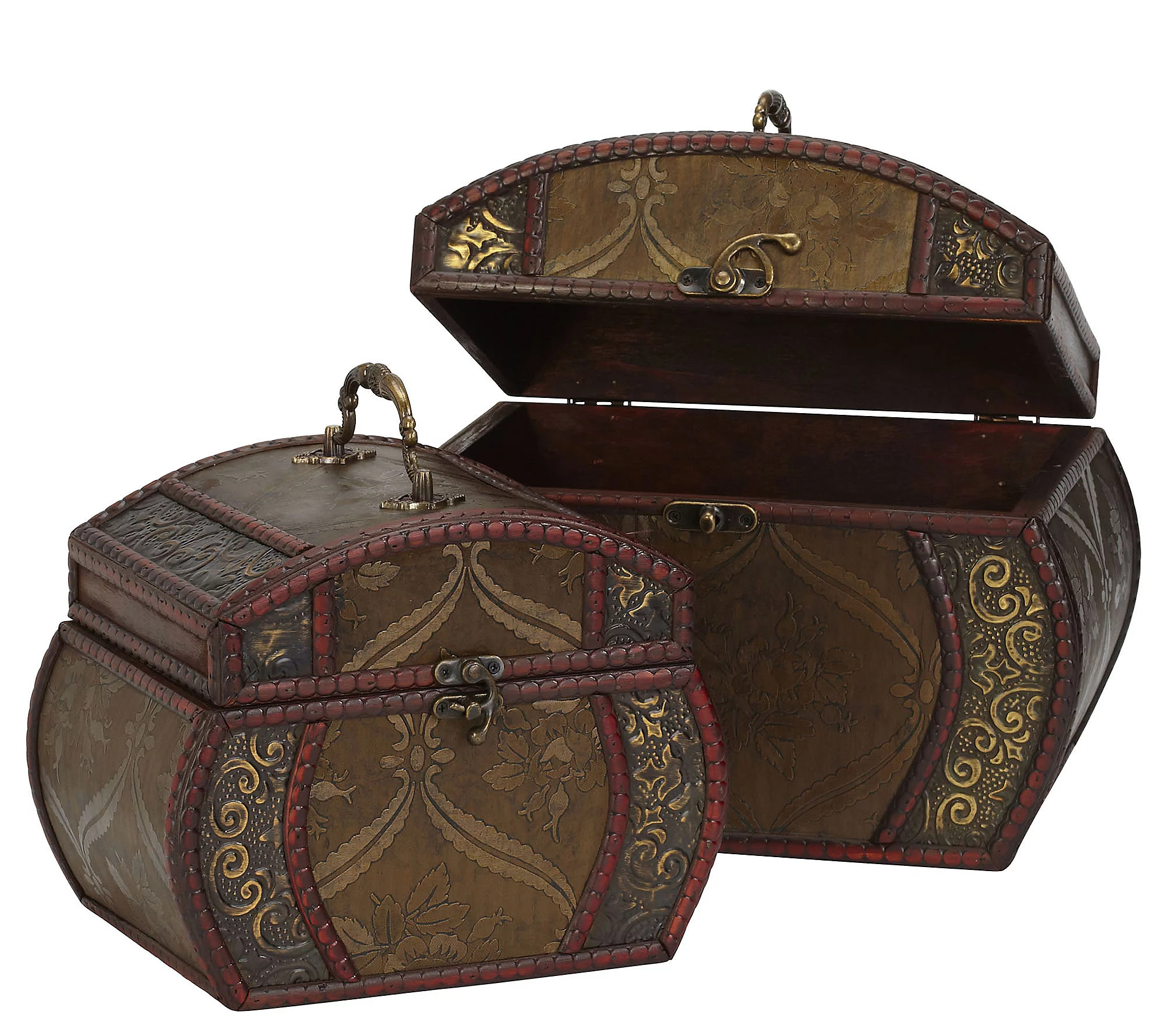 Decorative Chests Set of 2 by Nearly Natural