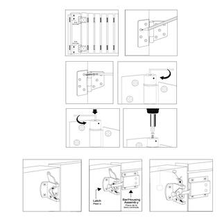 Everbilt Black Self-Closing Gate Kit 13534