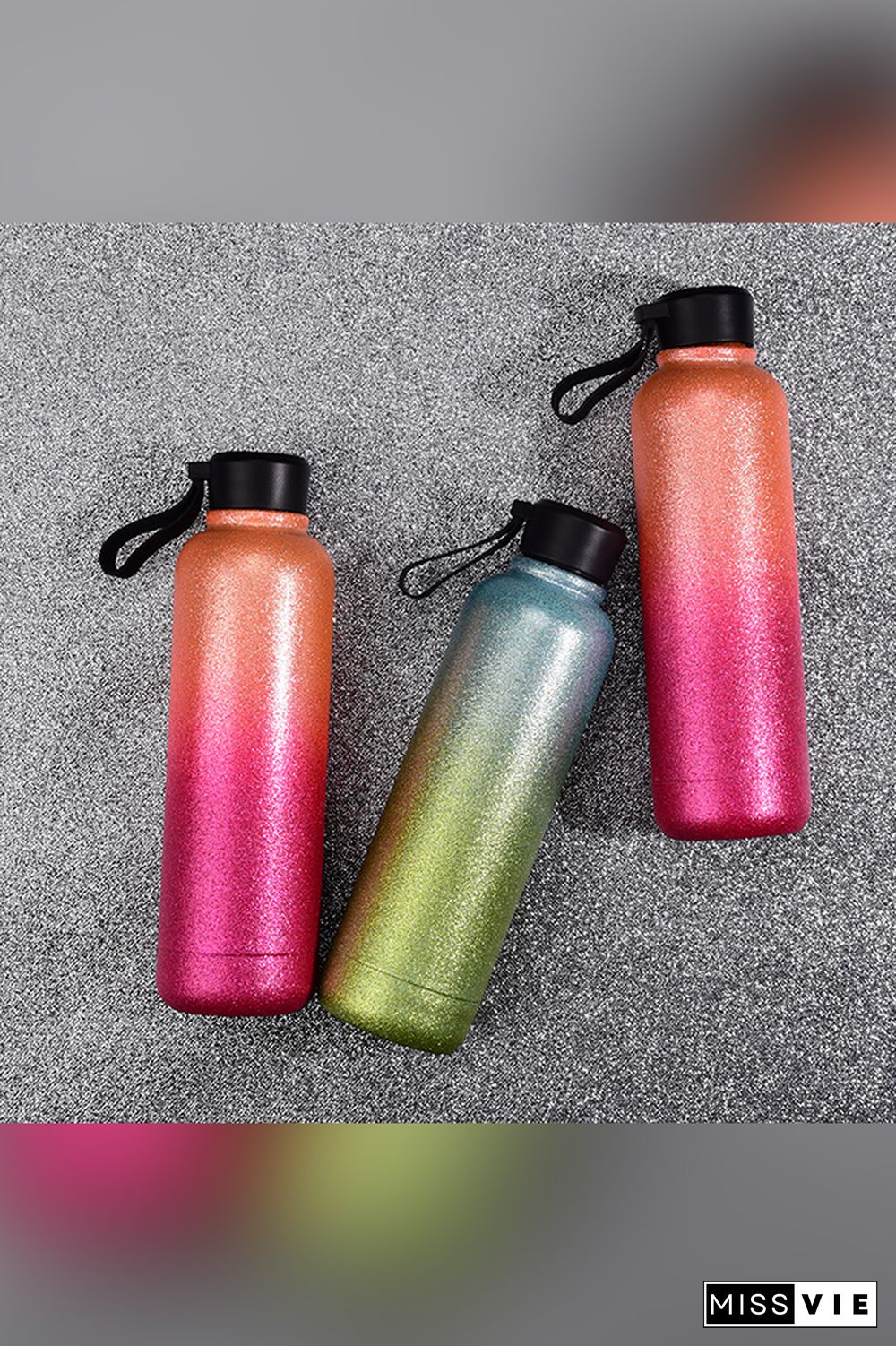 Portable Gradient Color Stainless Steel Bottles 500ml MOQ 3pcs