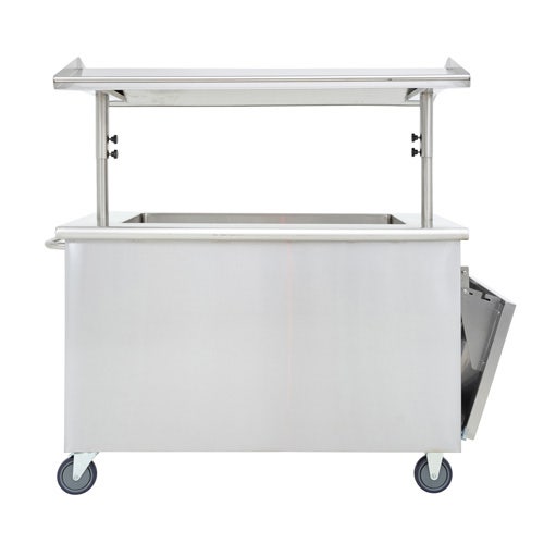 High-Volume Breakfast Cart by Hubert - Double-Sided Stainless Steel Frame