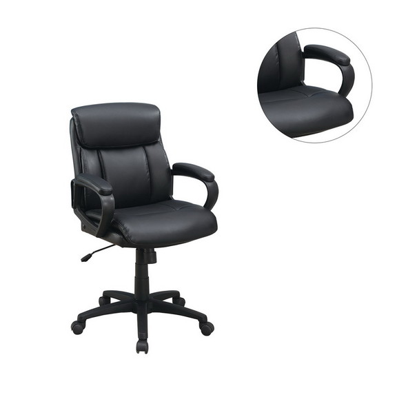 Standard Back Upholstered Office Chair  Black SR01...