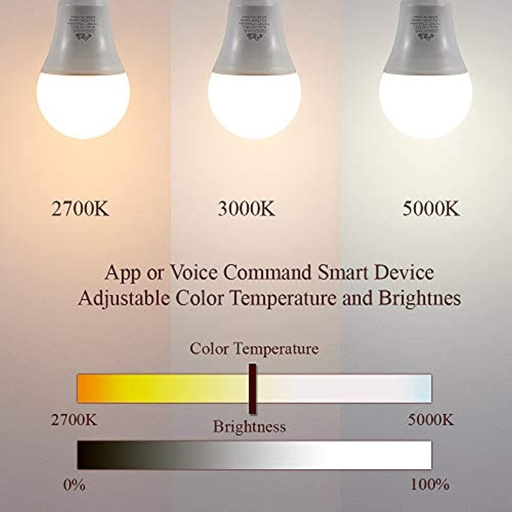 LED Smart Bulb - A19 E26 Dimmable Lightbulb