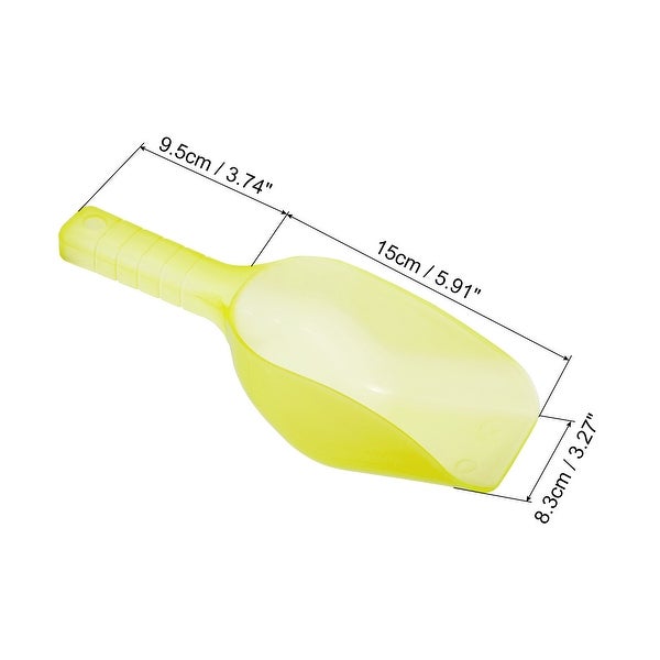 2Pcs Ice Scoop Plastic 5.9x3.3x2.4