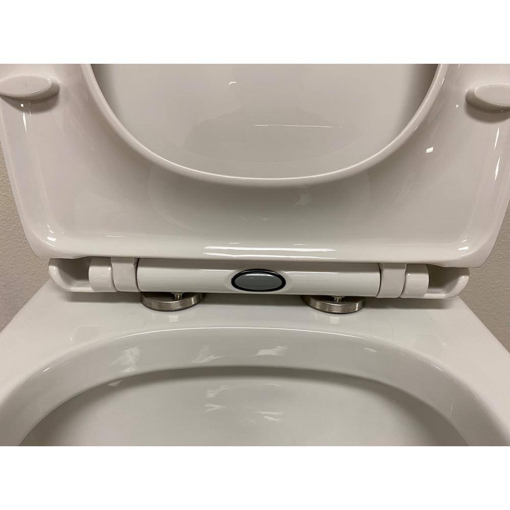 innoci-usa Block II 1-piece 1.27 GPF High Efficiency Single Flush Round Toilet in White Seat Included 81170i