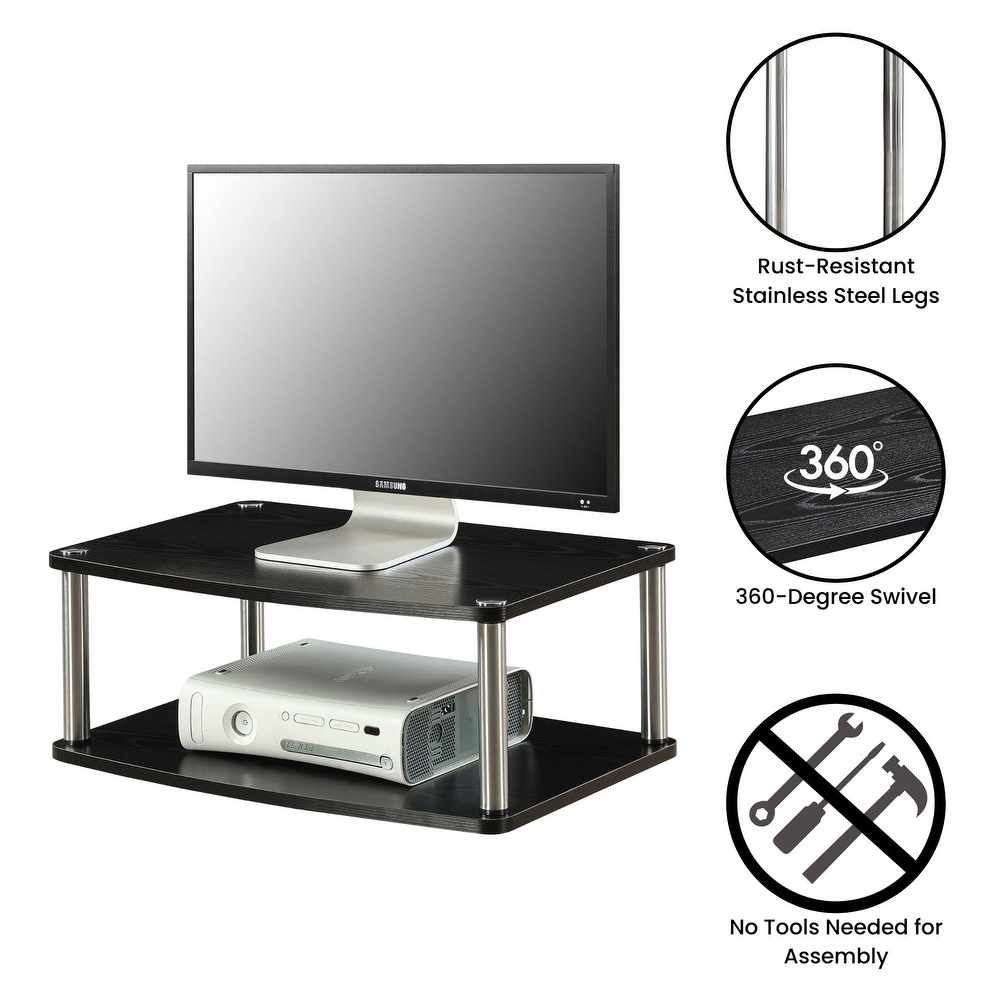 Convenience Concepts Designs2Go Double Tier Swivel Riser for TVs up to 26 Inches