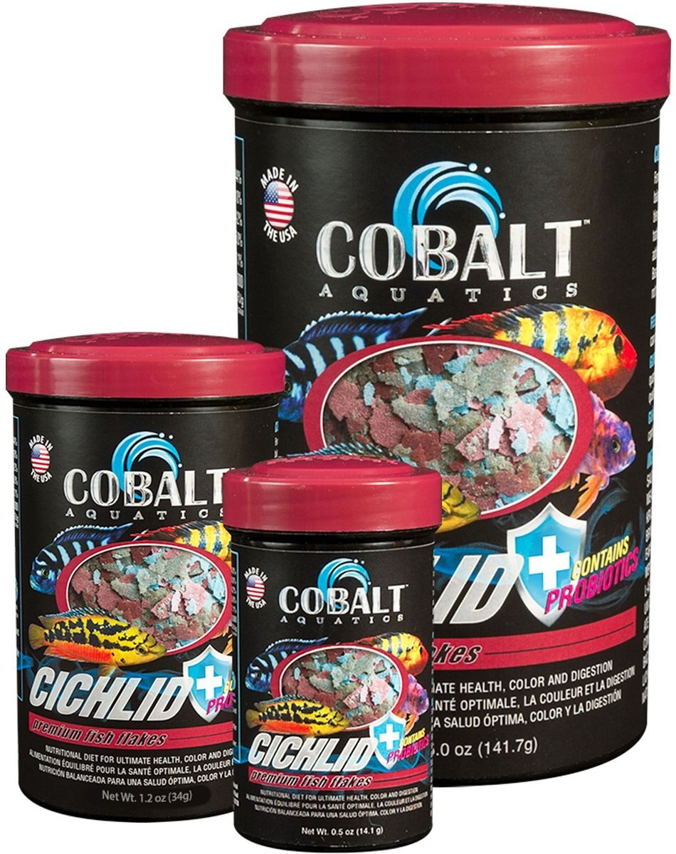 Cobalt Aquatics Cichlid Premium Flakes Fish Food