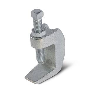 The Plumber's Choice Wide Mouth Beam Clamp for 12 in. Threaded Rod in Electro Galvanized Steel 12CLBWGE