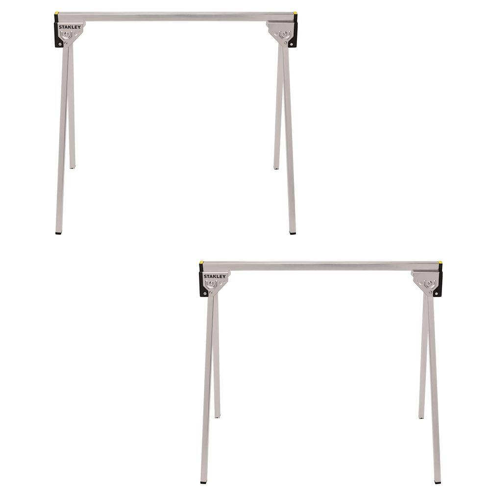 Stanley 29 in. Folding Metal Sawhorse (2 Pack) STST11154W11154