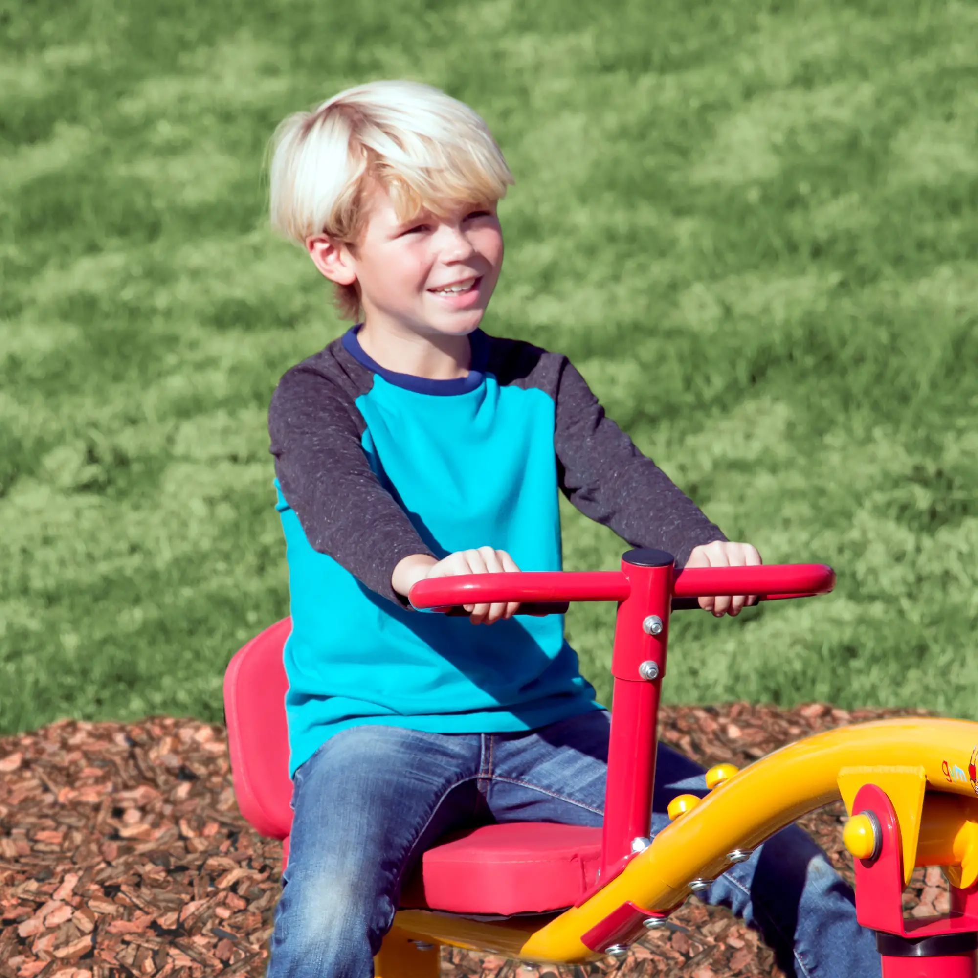 Gym Dandy Kids Playground Spinning Teeter Totter