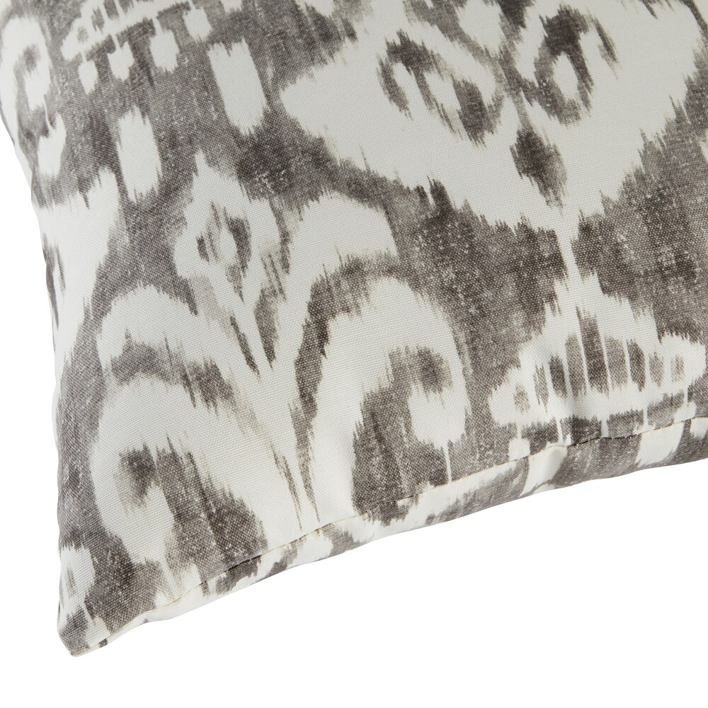 Elizabeth Ikat 17 inch Outdoor Accent Pillow  (Set of 2) by Havenside Home   17w x 17l