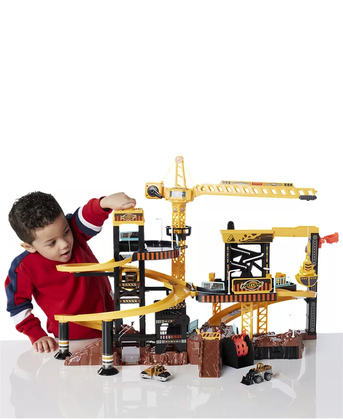 Fast Lane Lights and Sounds Construction Playset  Created for You by Toys R Us