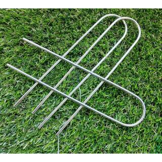 Agfabric High Garden Stitch Landscape Staples Fabric Pin Weeds Ground Cover Foot Nail (100-Pack) WP0119100P