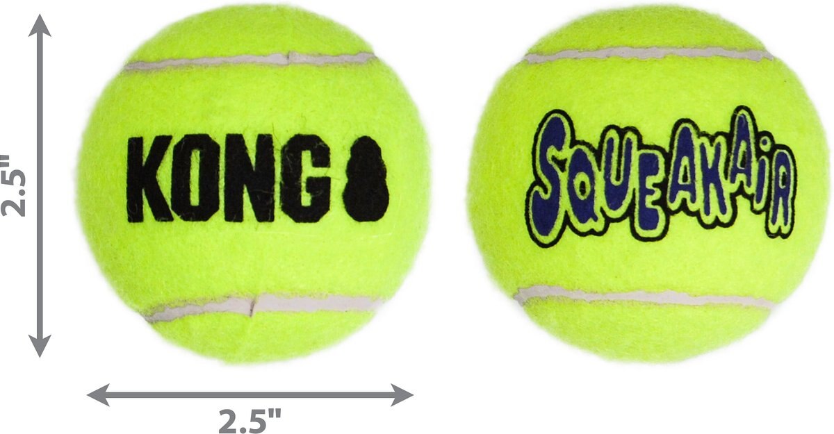 KONG SqueakAir Balls Packs Dog Toy， Medium， 6 count